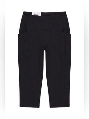 Spyder Black High-Waist Active Capri Leggings NWT Medium w/ Pockets